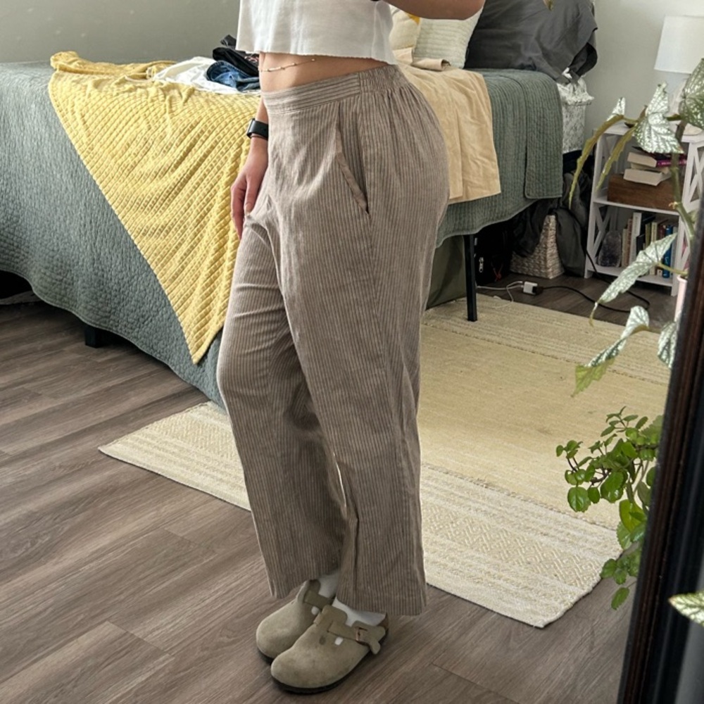 Vintage striped neutral pants